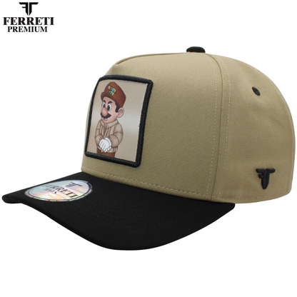 FERRETI HATS PREMIUM FT15 Khaky Baseball Cap For Men