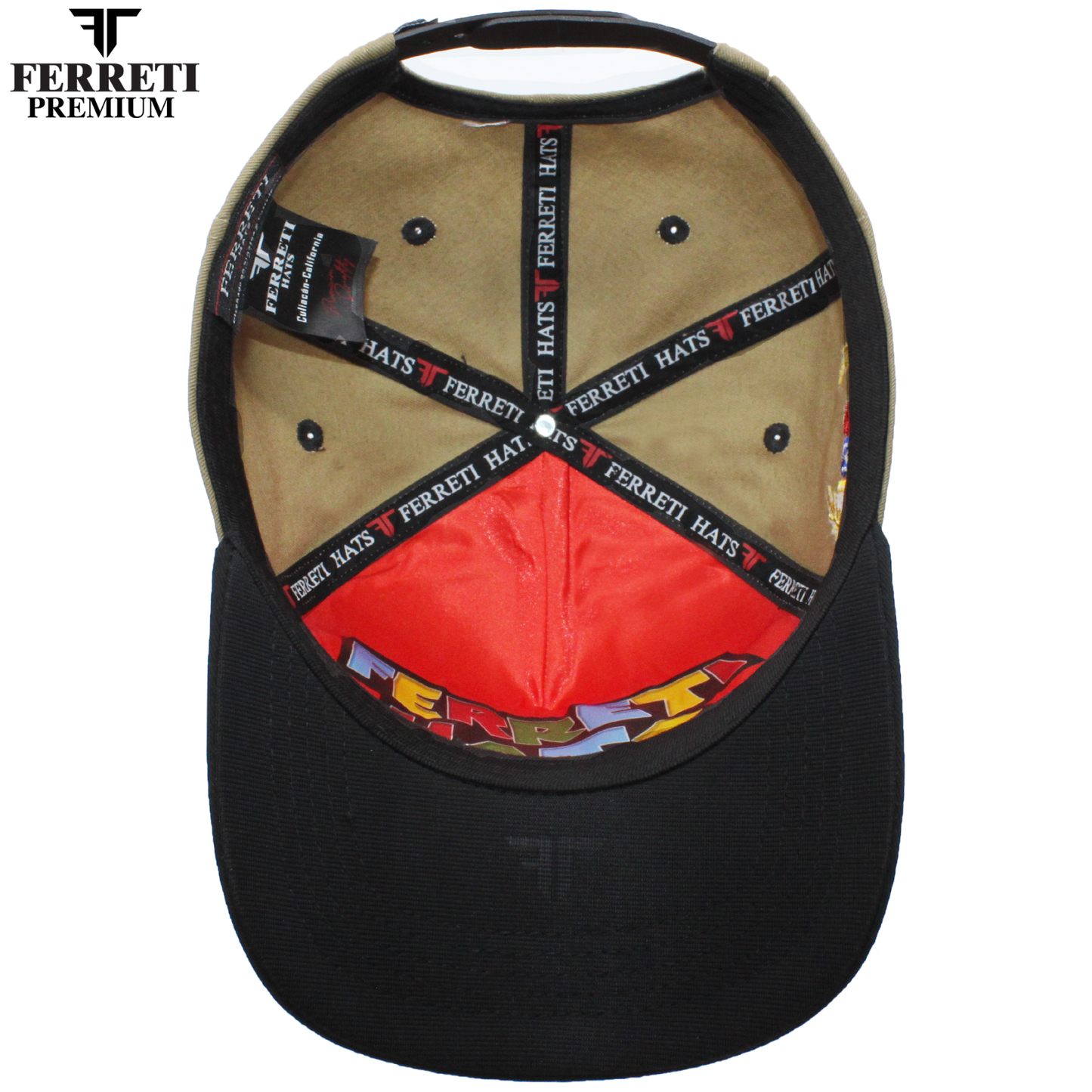 FERRETI HATS PREMIUM FT15 Khaky Baseball Cap For Men
