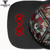 FERRETI HATS PREMIUM FT161 Skull & Rose Baseball Cap For Men