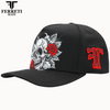 FERRETI HATS PREMIUM FT161 Skull & Rose Baseball Cap For Men