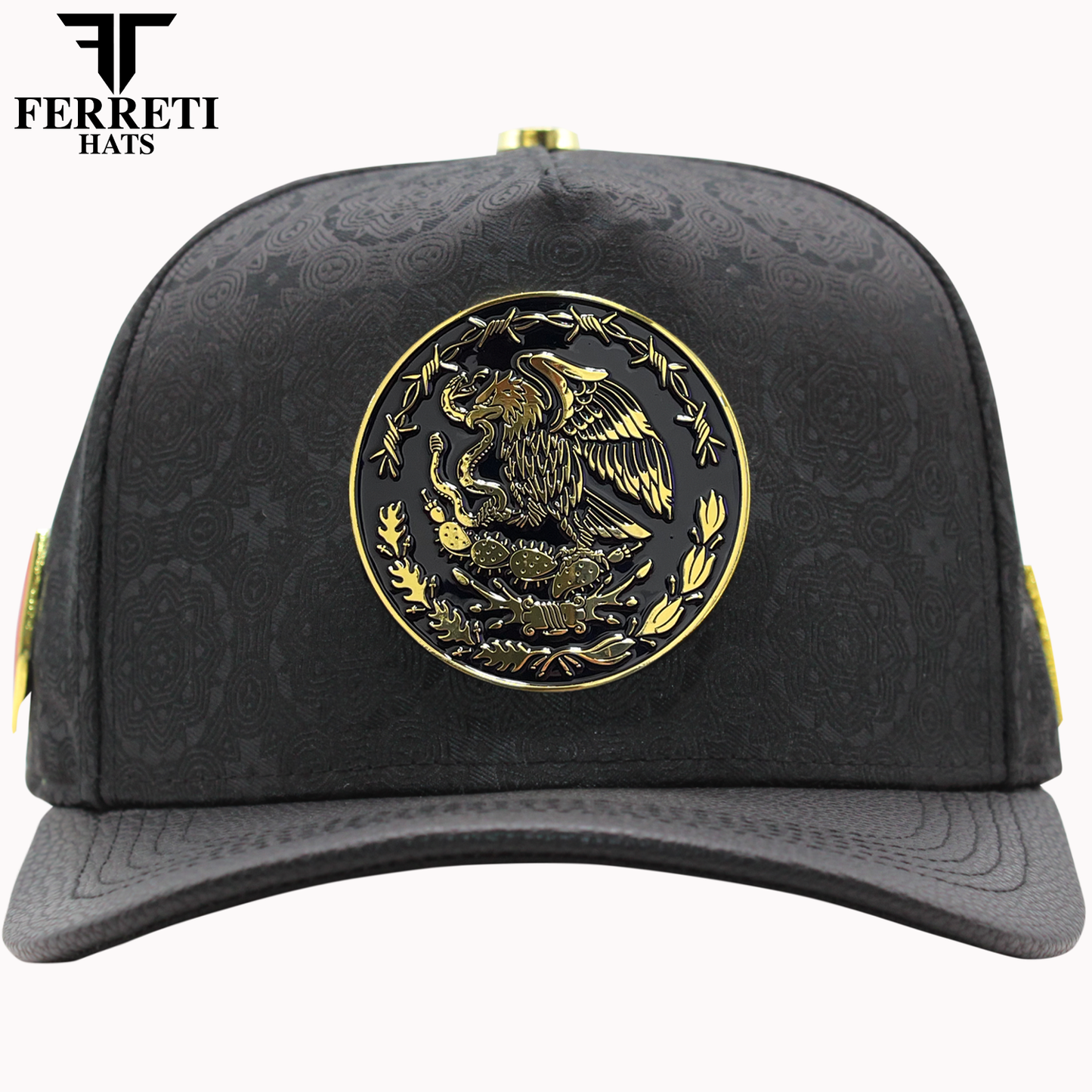 FERRETI HATS PREMIUM FT163 Escudo Mexico Baseball Cap For Men