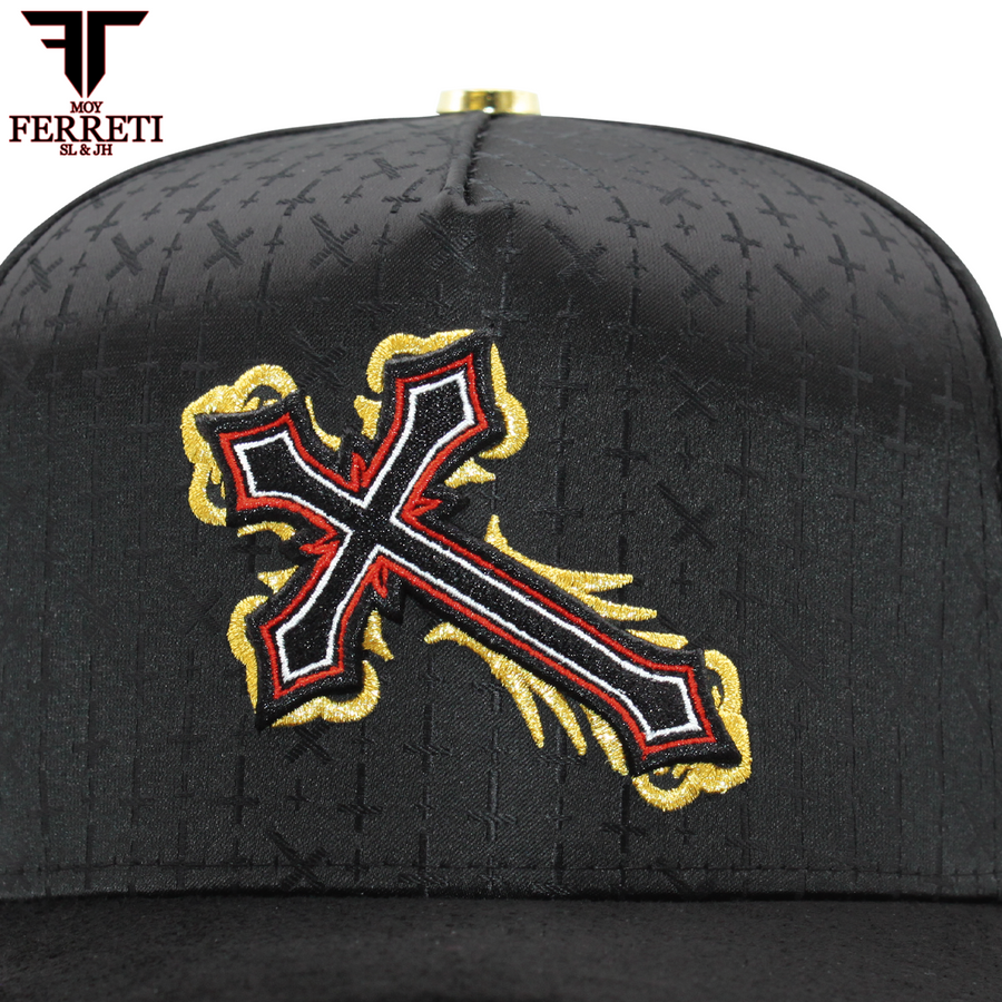 FERRETI HATS PREMIUM FT166 Cross Baseball Cap For Men