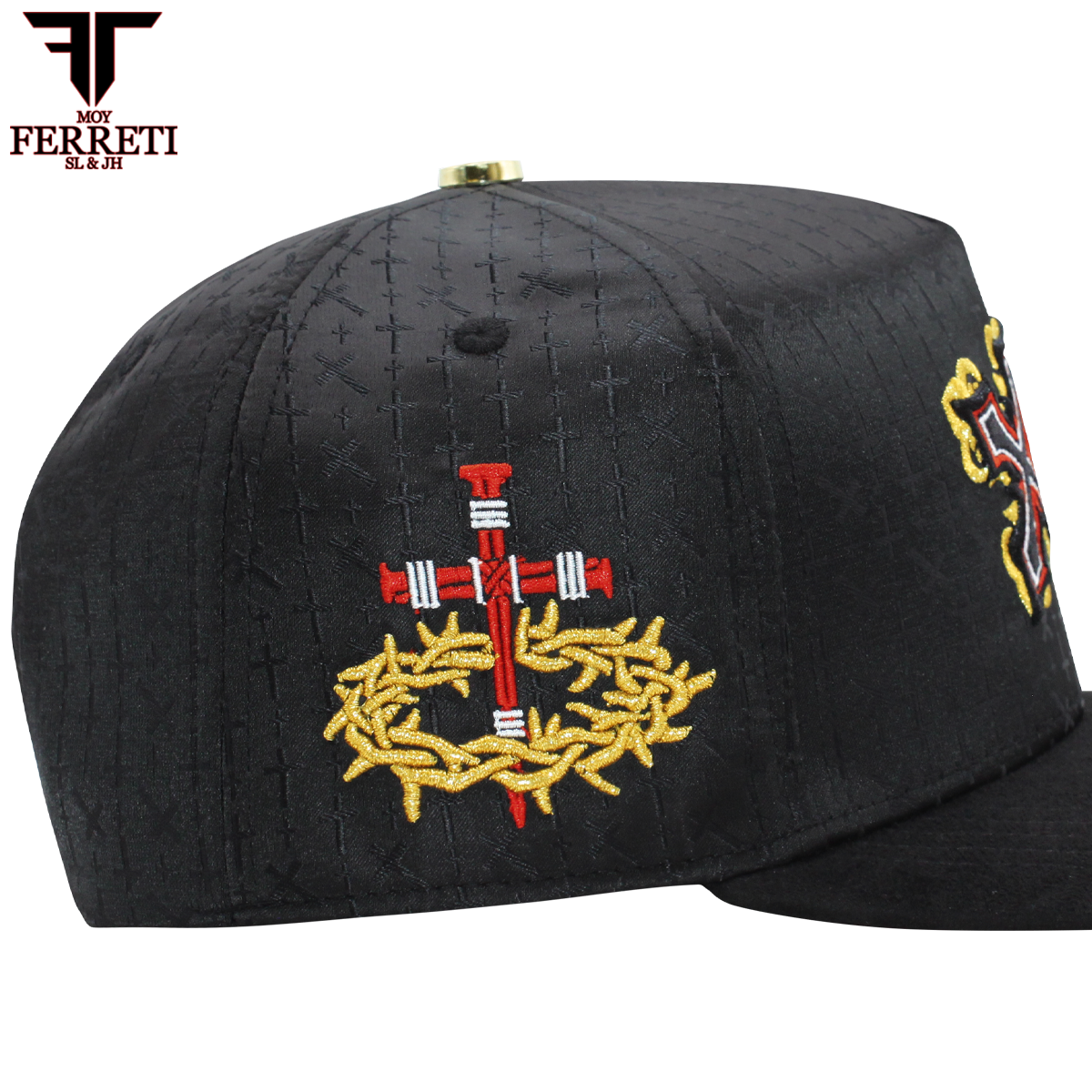FERRETI HATS PREMIUM FT166 Cross Baseball Cap For Men