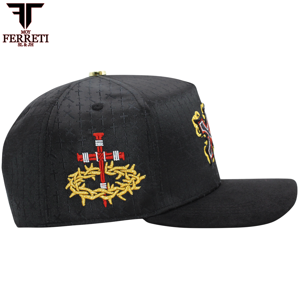 FERRETI HATS PREMIUM FT166 Cross Baseball Cap For Men