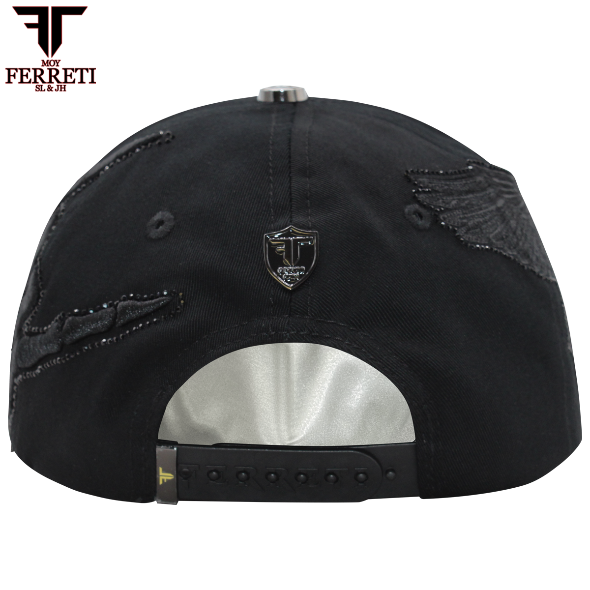 FERRETI HATS PREMIUM FT170 Dark Skull Baseball Cap For Men