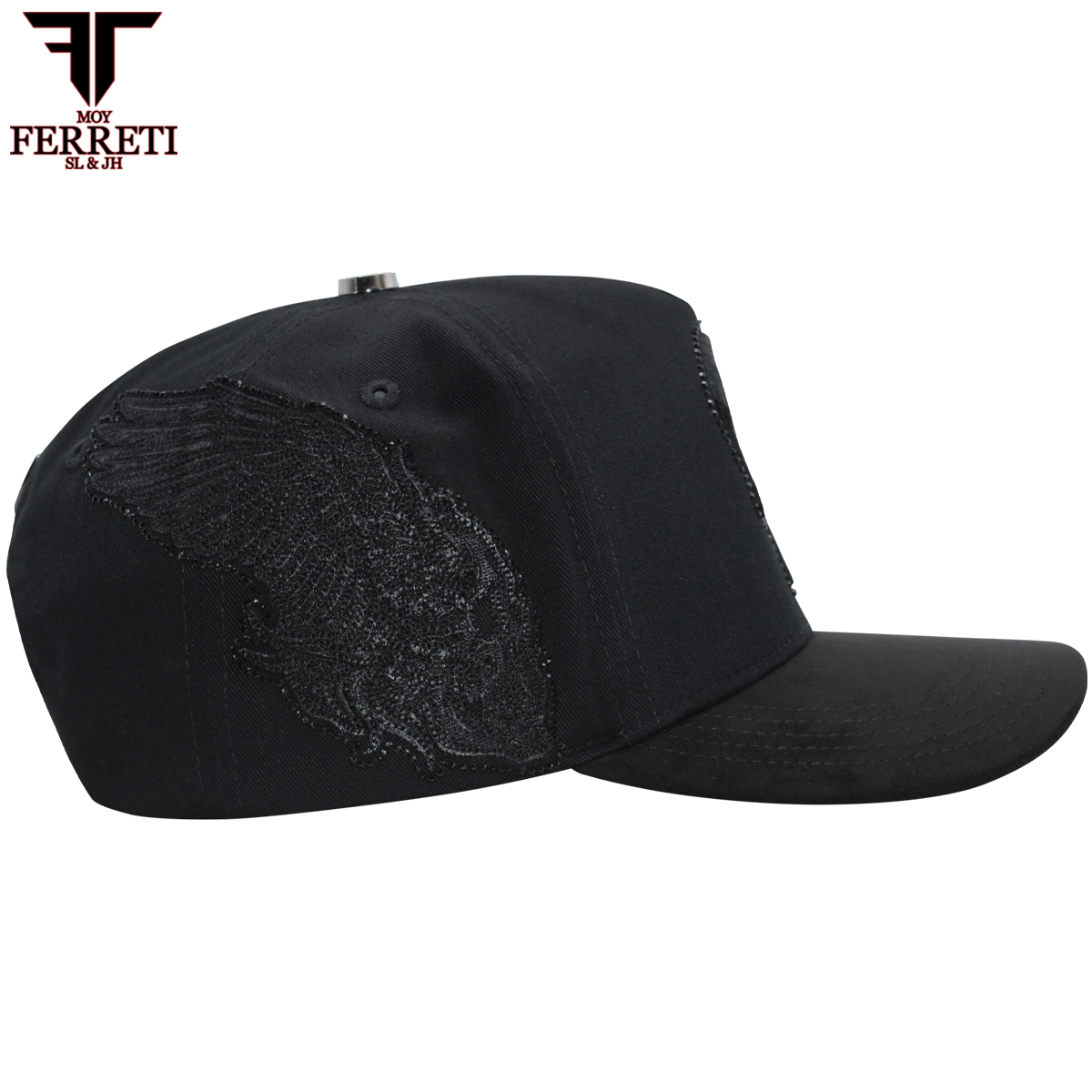 FERRETI HATS PREMIUM FT170 Dark Skull Baseball Cap For Men