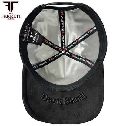 FERRETI HATS PREMIUM FT170 Dark Skull Baseball Cap For Men