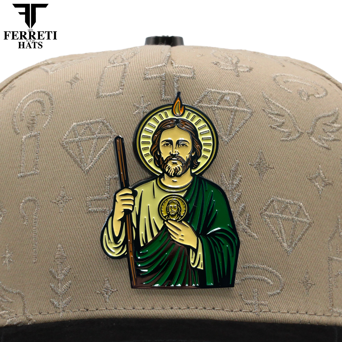 FERRETI HATS PREMIUM FT172 San Judas Baseball Cap For Men