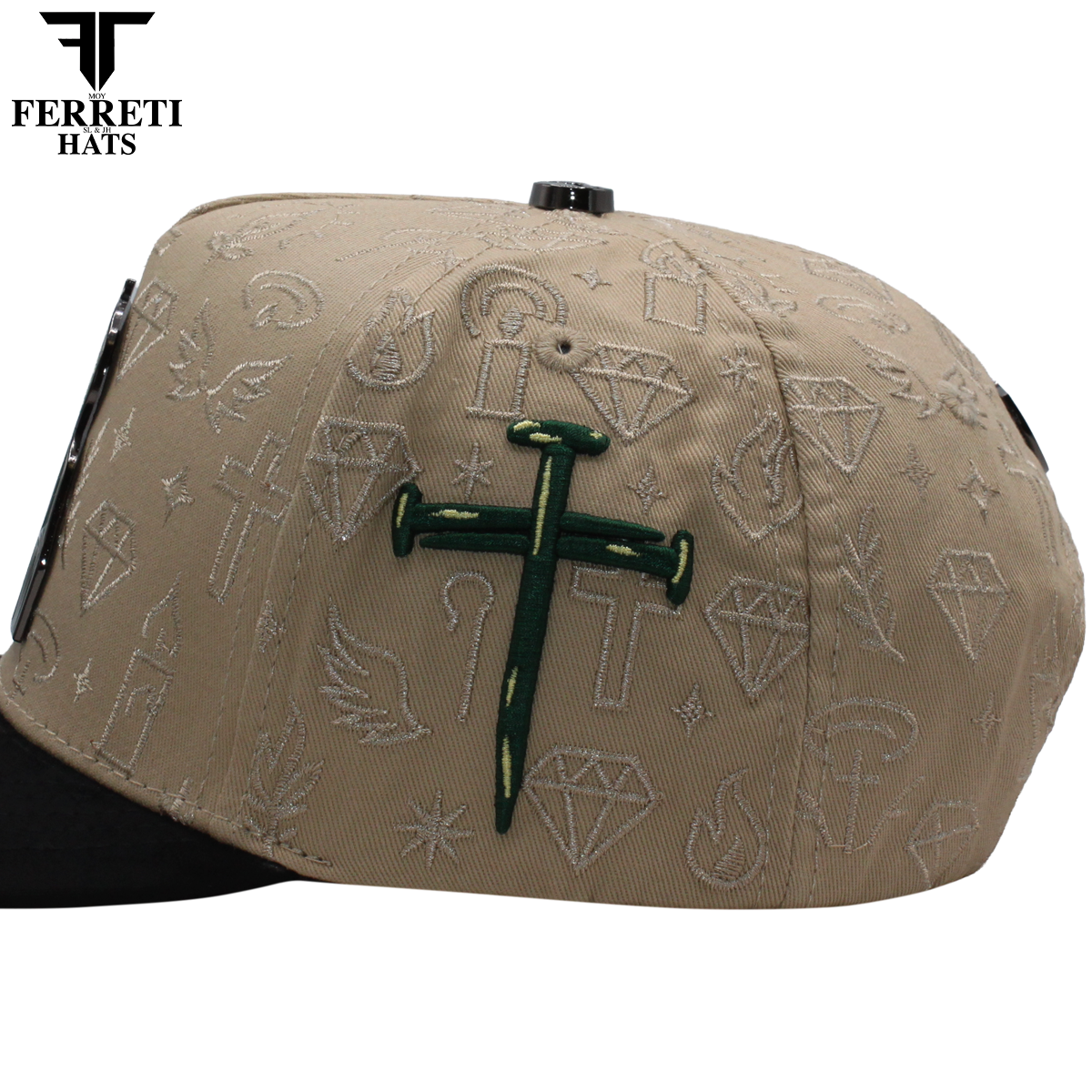 FERRETI HATS PREMIUM FT172 San Judas Baseball Cap For Men