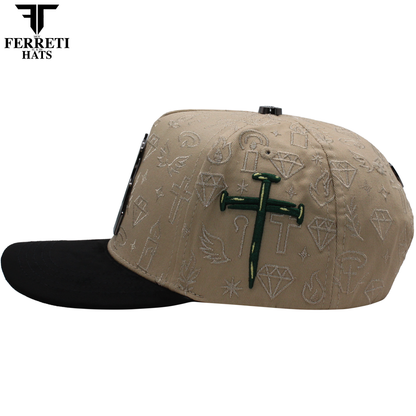 FERRETI HATS PREMIUM FT172 San Judas Baseball Cap For Men