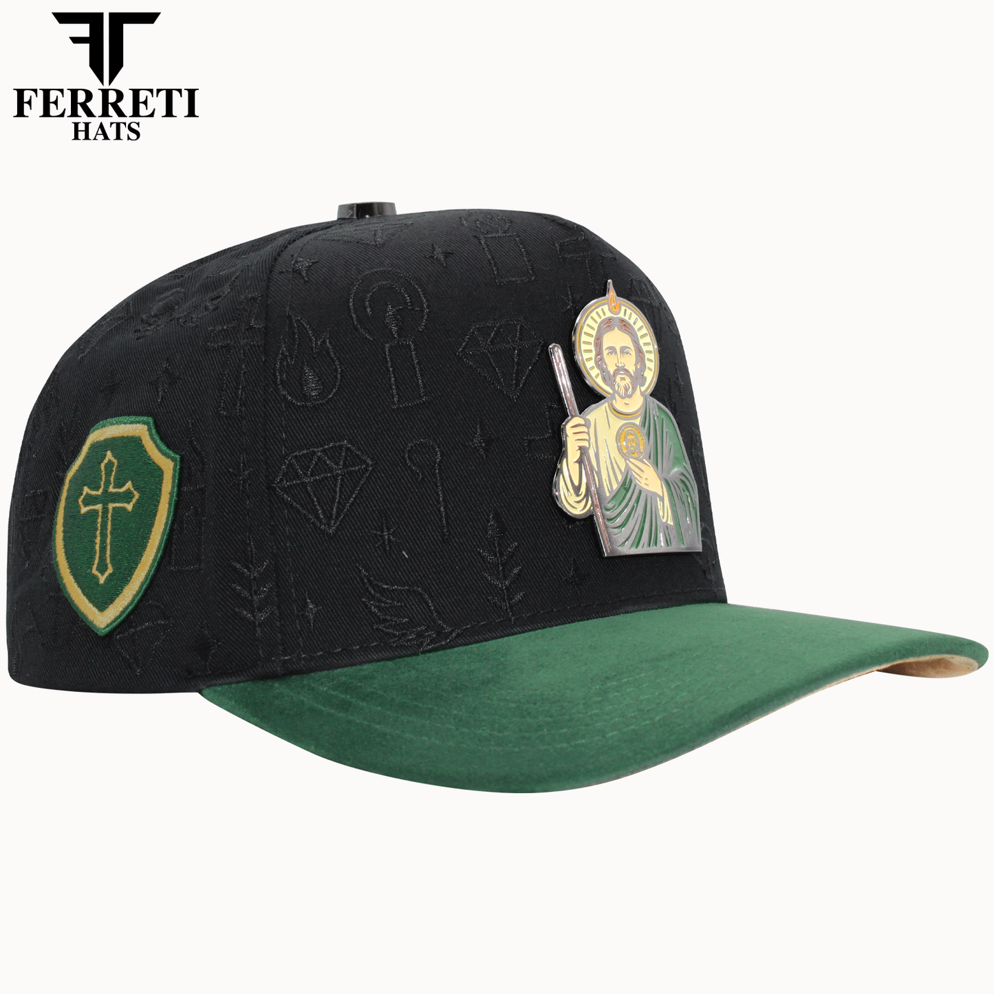 FERRETI HATS PREMIUM FT172 San Judas Tadeo Baseball Cap For Men