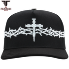 FERRETI HATS PREMIUM FT173 White Cross Baseball Cap For Men