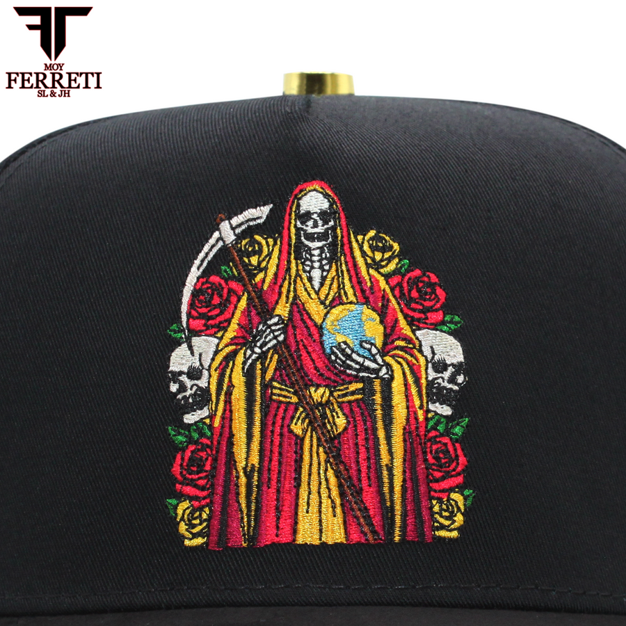 FERRETI HATS PREMIUM FT174 La Muerte  Baseball Cap For Men