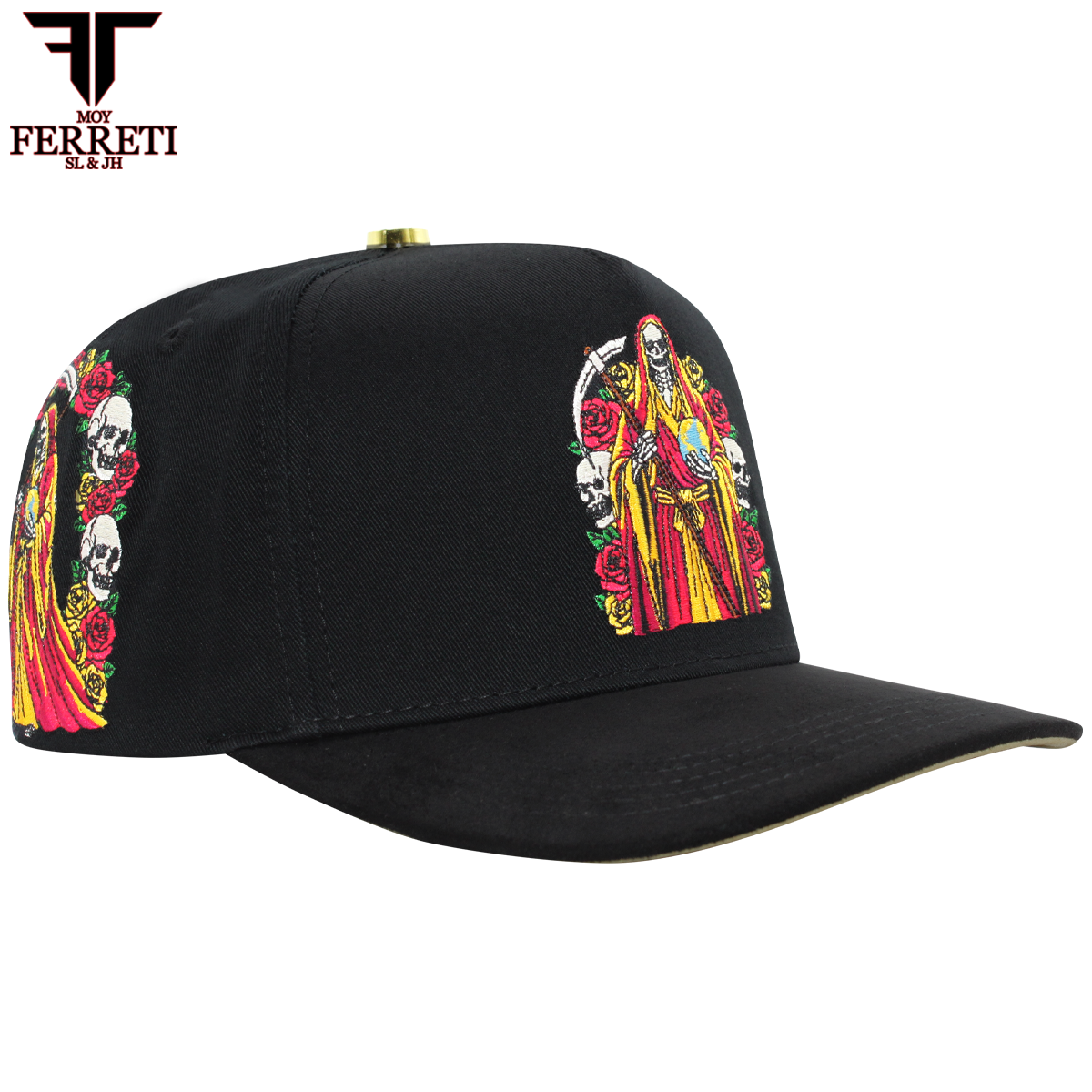 FERRETI HATS PREMIUM FT174 La Muerte  Baseball Cap For Men