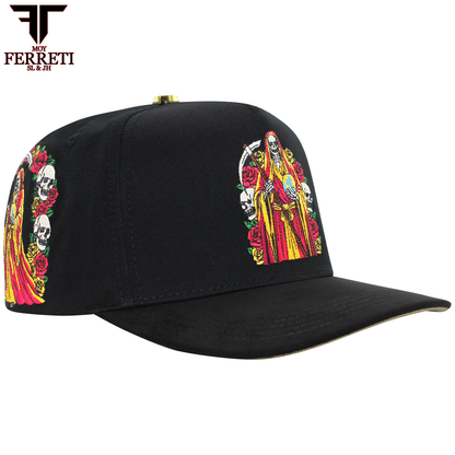 FERRETI HATS PREMIUM FT174 La Muerte  Baseball Cap For Men