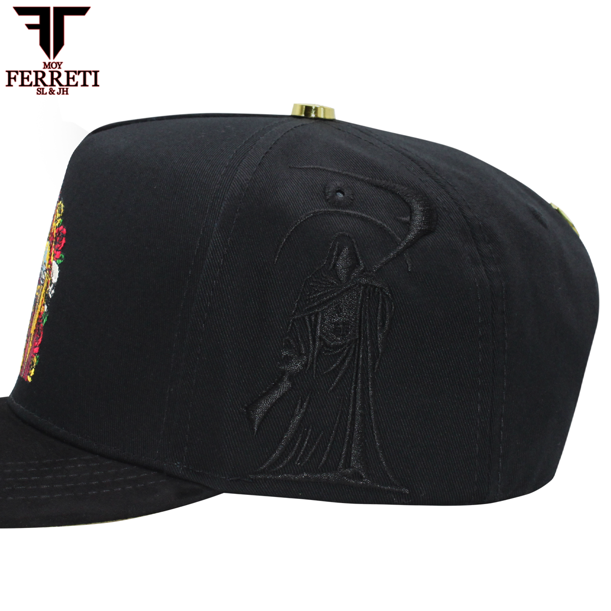FERRETI HATS PREMIUM FT174 La Muerte  Baseball Cap For Men