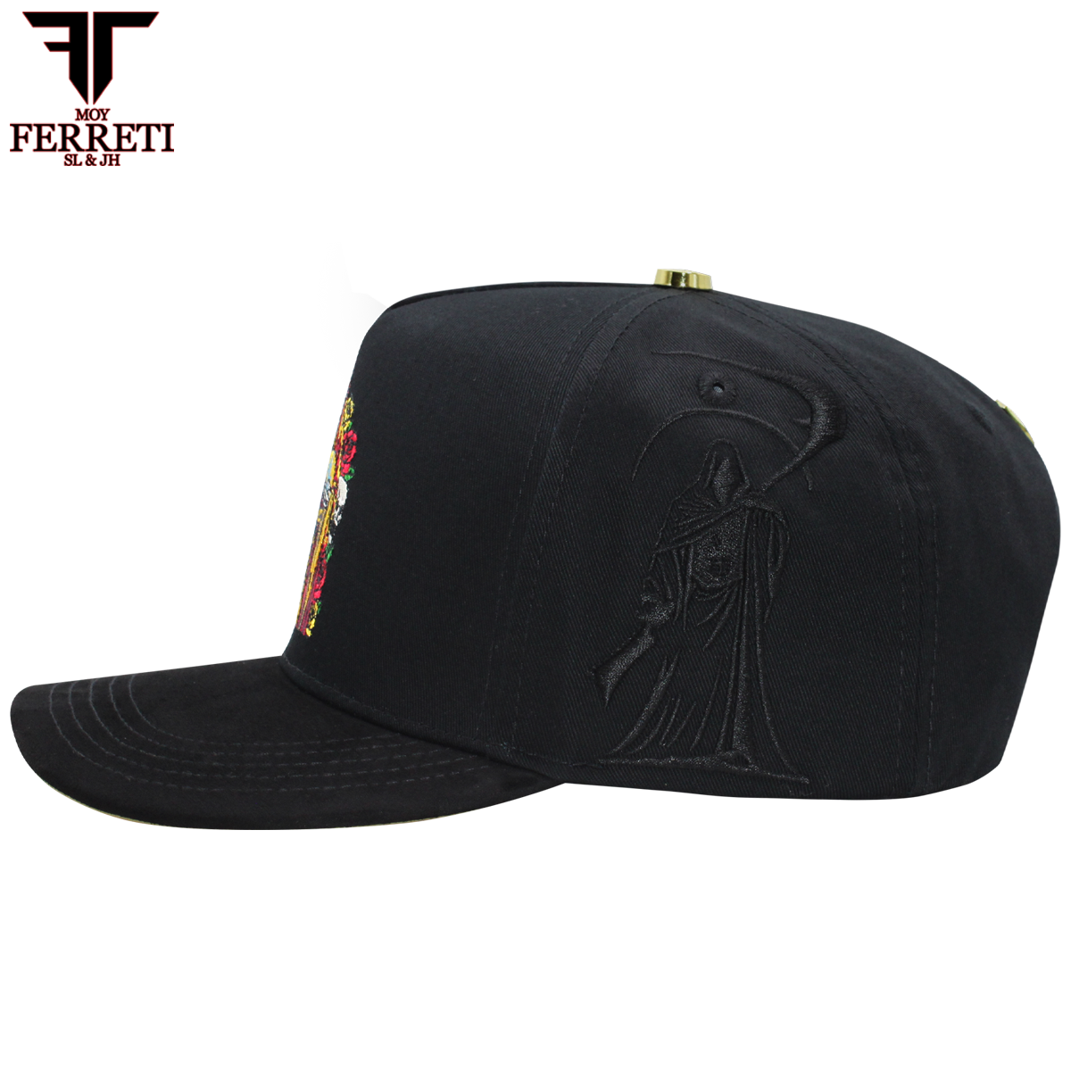FERRETI HATS PREMIUM FT174 La Muerte  Baseball Cap For Men