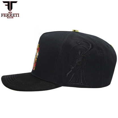 FERRETI HATS PREMIUM FT174 La Muerte  Baseball Cap For Men