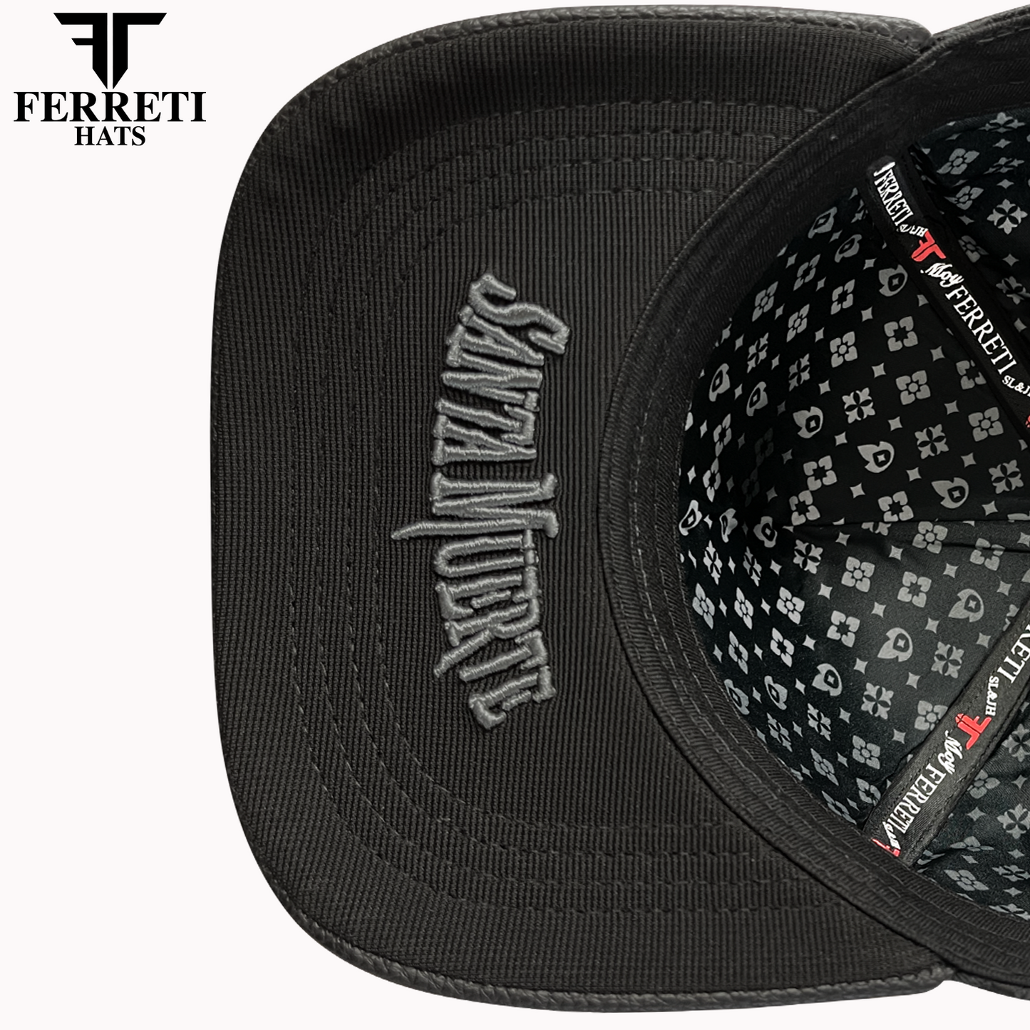FERRETI HATS PREMIUM FT175 La Muerte Baseball Cap For Men