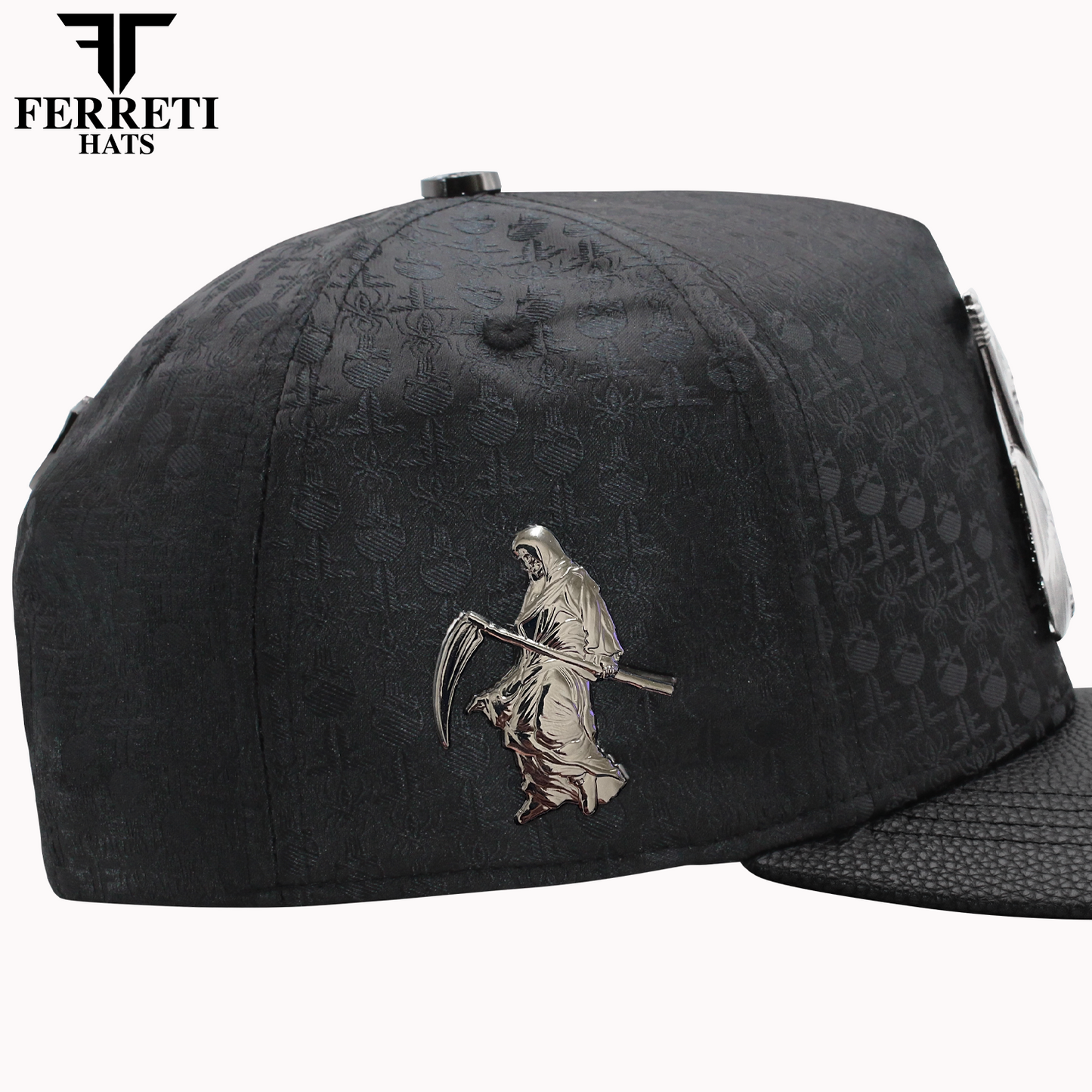 FERRETI HATS PREMIUM FT175 La Muerte Baseball Cap For Men