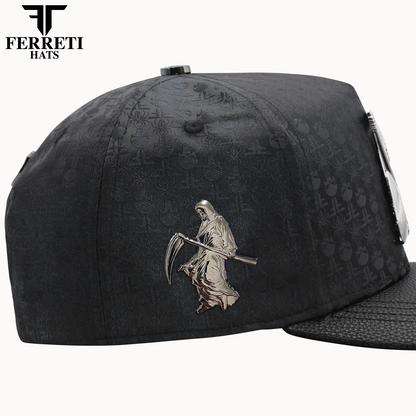 FERRETI HATS PREMIUM FT175 La Muerte Baseball Cap For Men