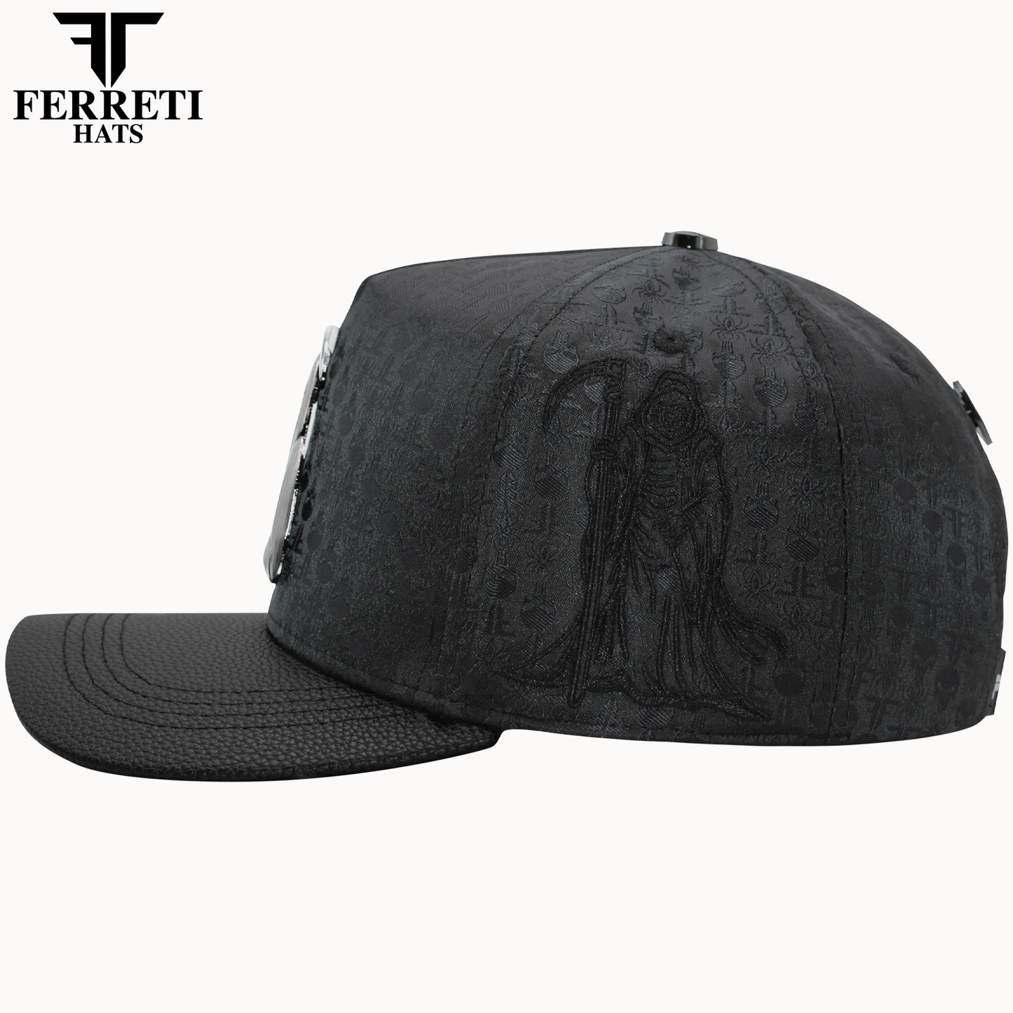 FERRETI HATS PREMIUM FT175 La Muerte Baseball Cap For Men