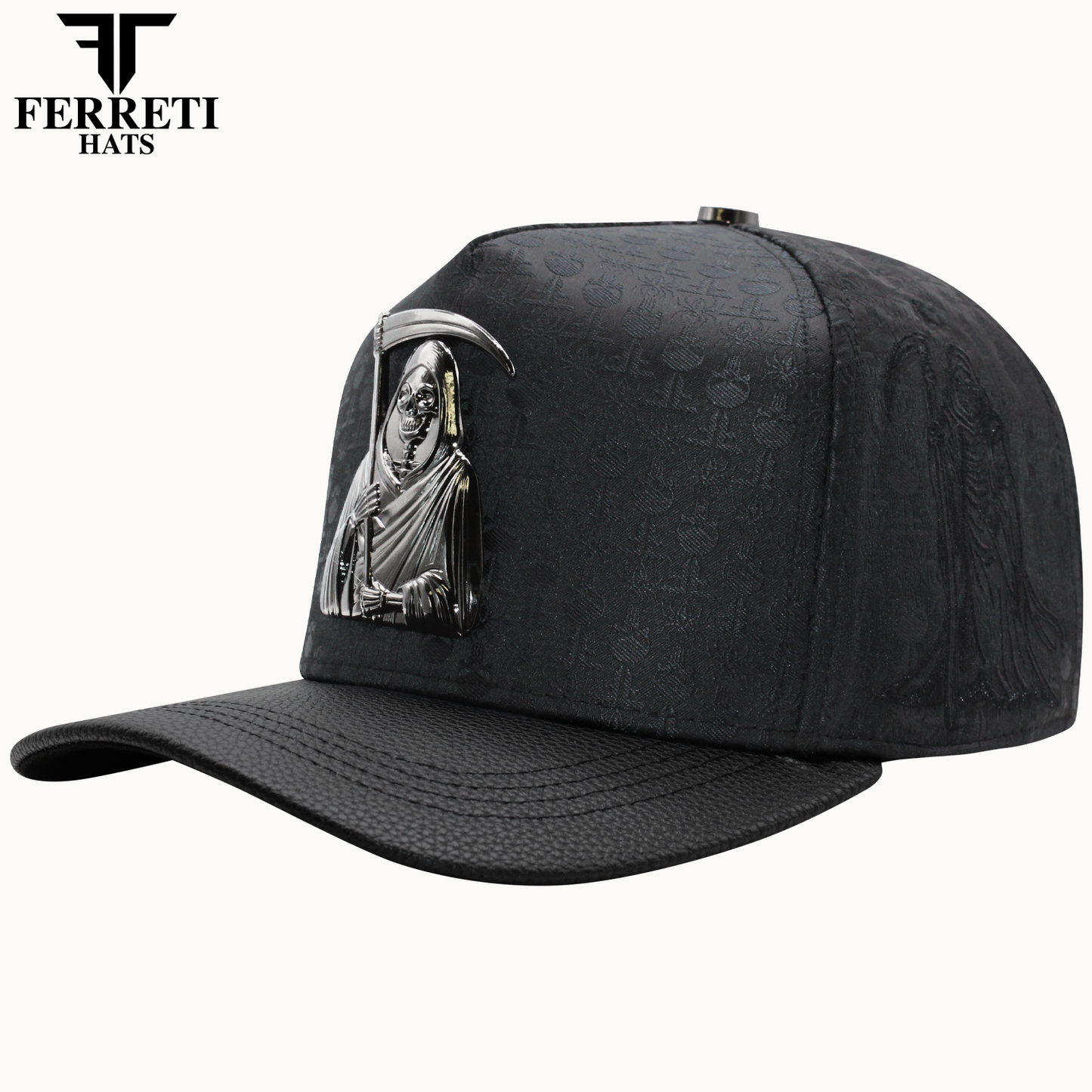FERRETI HATS PREMIUM FT175 La Muerte Baseball Cap For Men