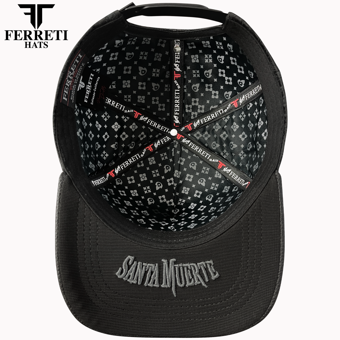 FERRETI HATS PREMIUM FT175 La Muerte Baseball Cap For Men