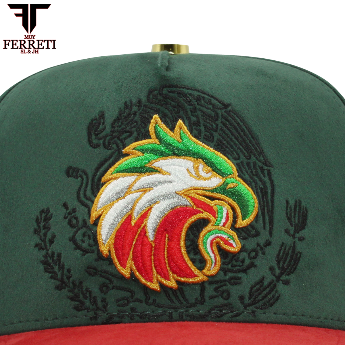 FERRETI HATS PREMIUM FT176 Mexico Green Baseball Cap For Men