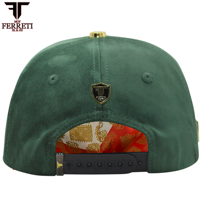 FERRETI HATS PREMIUM FT176 Mexico Green Baseball Cap For Men