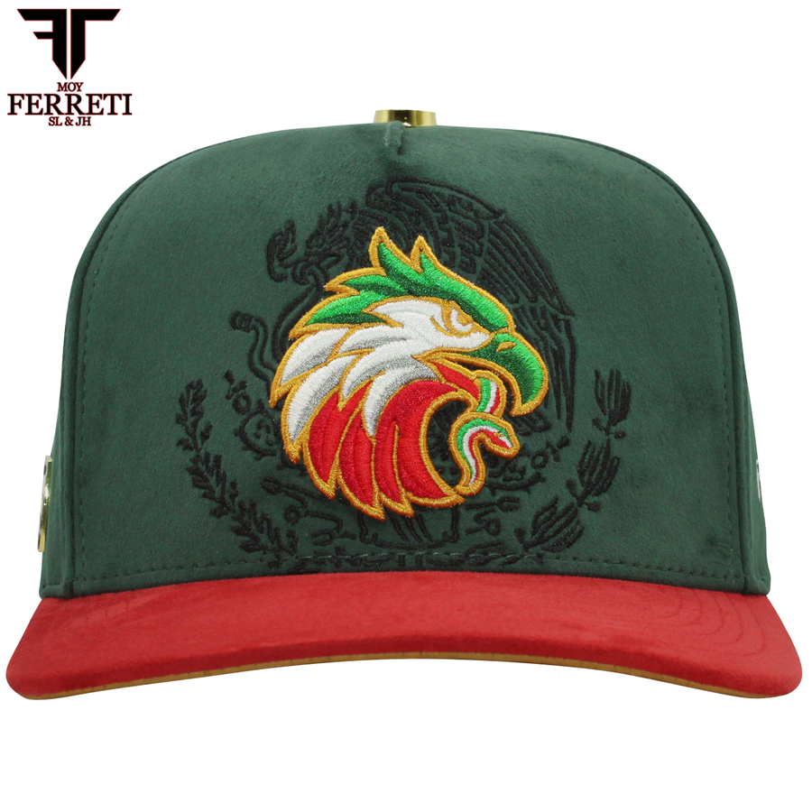 FERRETI HATS PREMIUM FT176 Mexico Green Baseball Cap For Men