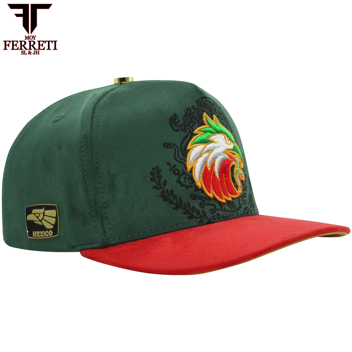 FERRETI HATS PREMIUM FT176 Mexico Green Baseball Cap For Men