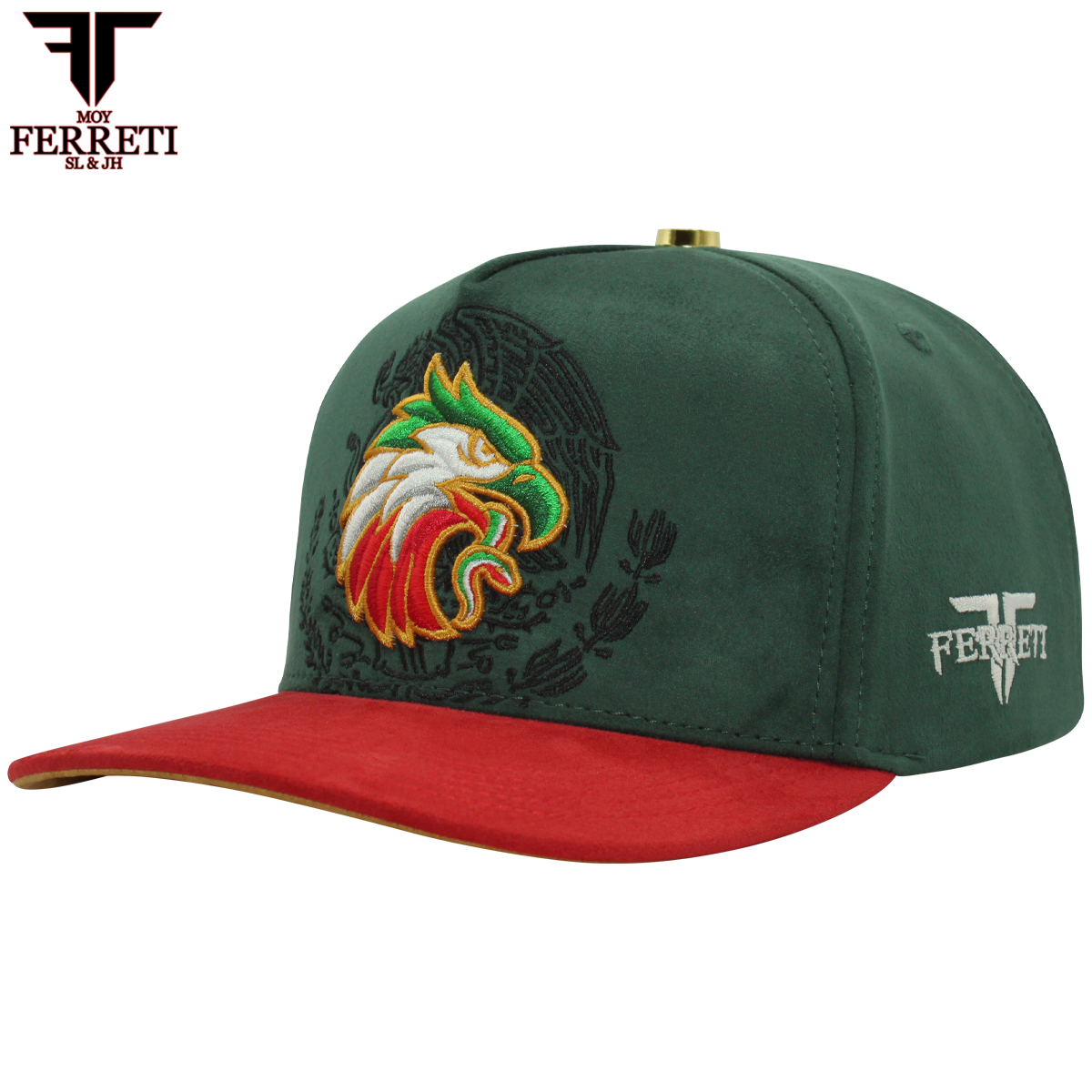 FERRETI HATS PREMIUM FT176 Mexico Green Baseball Cap For Men