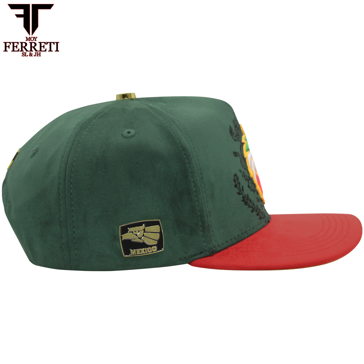 FERRETI HATS PREMIUM FT176 Mexico Green Baseball Cap For Men