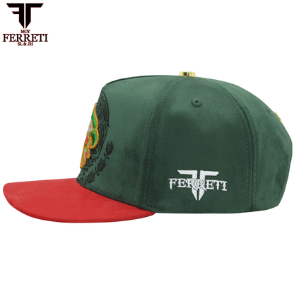 FERRETI HATS PREMIUM FT176 Mexico Green Baseball Cap For Men
