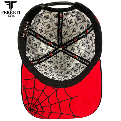 FERRETI HATS PREMIUM FT178 Spider Black Baseball Cap For Men
