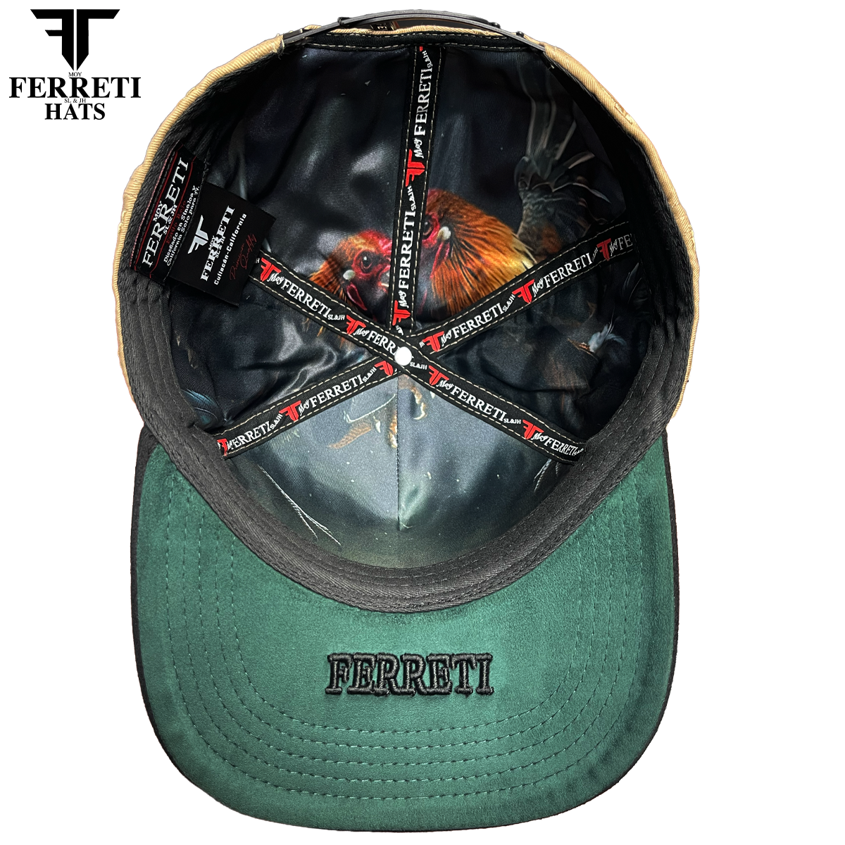 FERRETI HATS PREMIUM FT180 Roosters Baseball Cap For Men