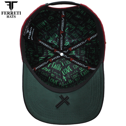 FERRETI HATS PREMIUM FT185 La Virgen Baseball Cap For Men