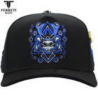 FERRETI HATS PREMIUM FT187 El Samuray Black Baseball Cap For Men