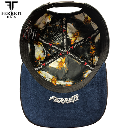 FERRETI HATS PREMIUM FT187 El Samuray Black Baseball Cap For Men