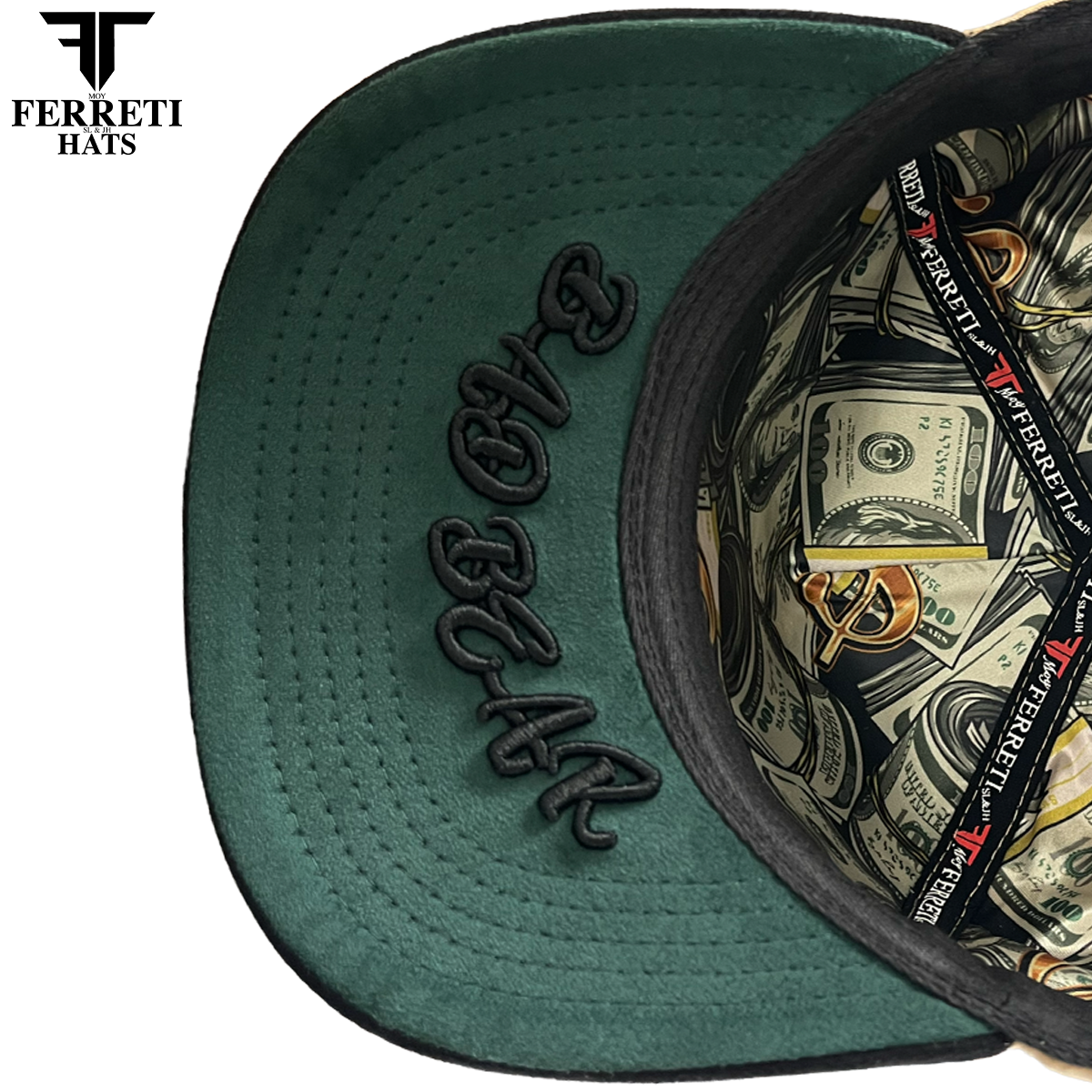 FERRETI HATS PREMIUM FT190 Bad Bear Baseball Cap For Men