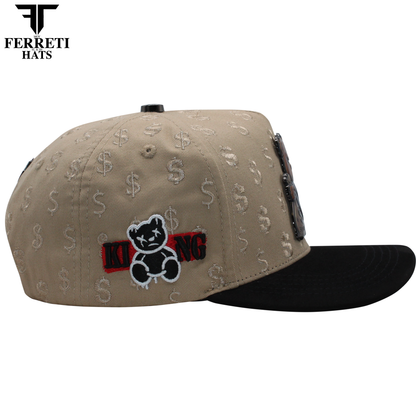 FERRETI HATS PREMIUM FT190 Bad Bear Baseball Cap For Men