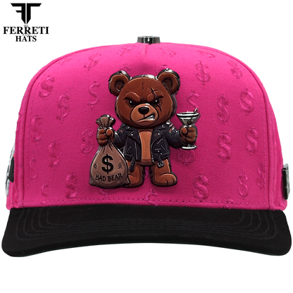 FERRETI HATS PREMIUM FT190 Bad Bear Baseball Cap For Men
