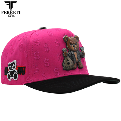 FERRETI HATS PREMIUM FT190 Bad Bear Baseball Cap For Men