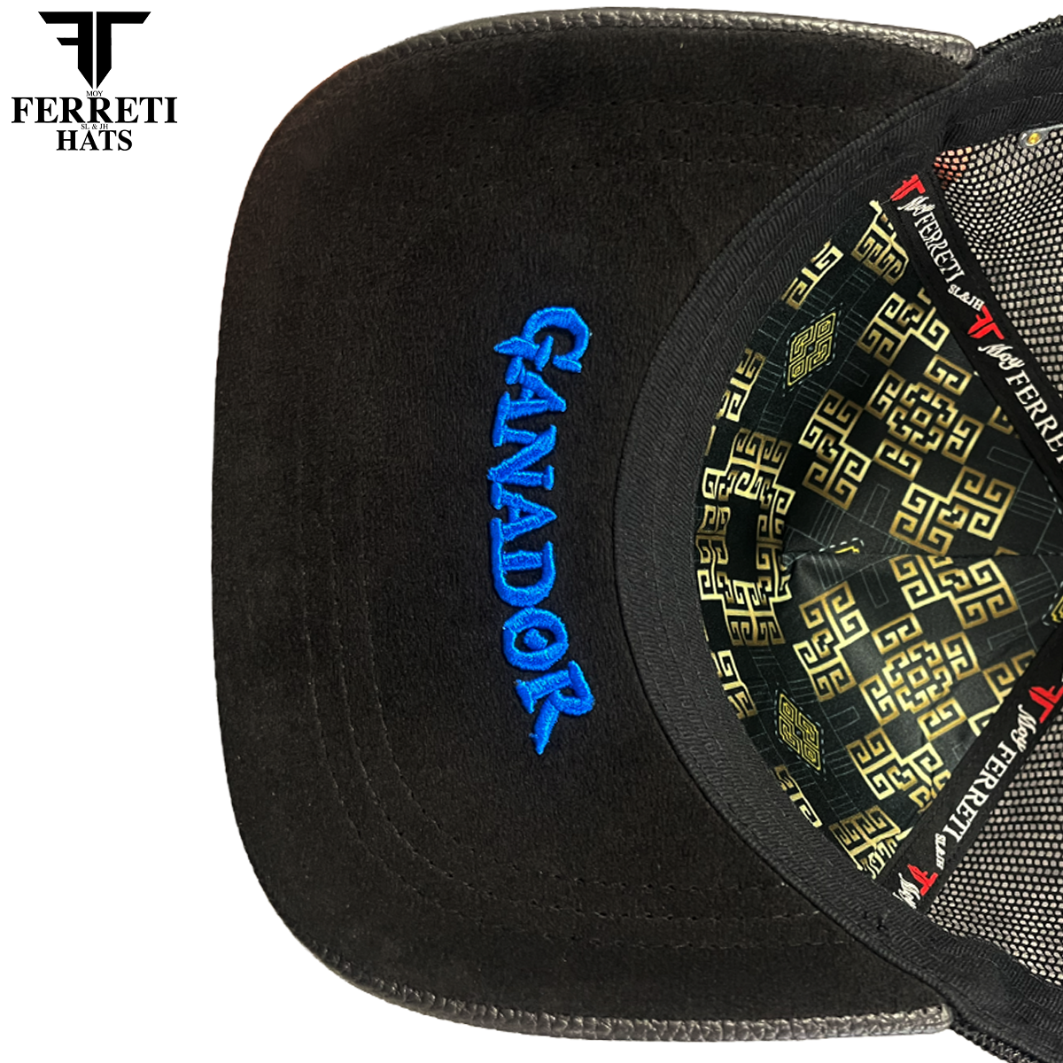 FERRETI HATS PREMIUM FT192 Mr Gallo Malla Negro Baseball Cap For men