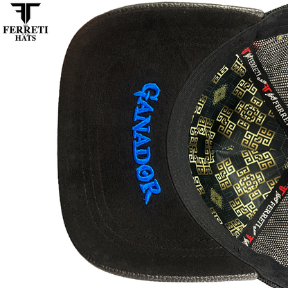 FERRETI HATS PREMIUM FT192 Mr Gallo Malla Negro Baseball Cap For men