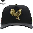FERRETI HATS PREMIUM FT192 Mr Gallo Malla Negro Baseball Cap For men