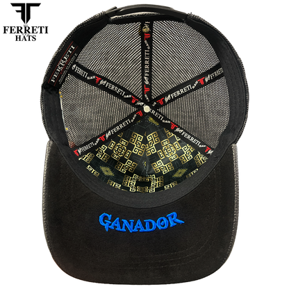 FERRETI HATS PREMIUM FT192 Mr Gallo Malla Negro Baseball Cap For men
