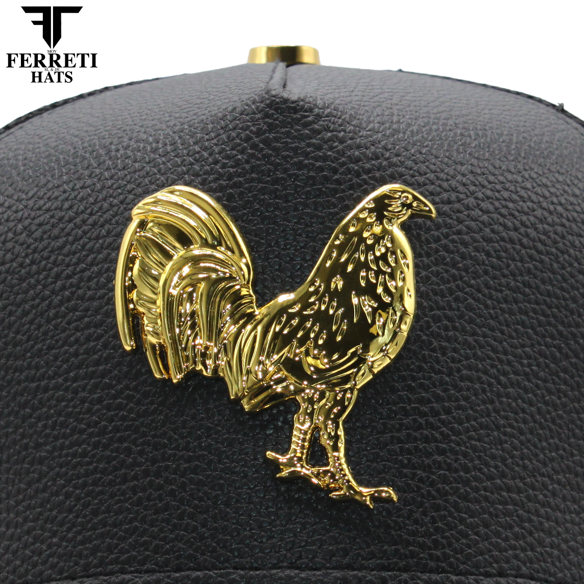 FERRETI HATS PREMIUM FT192 Mr Gallo Malla Negro P.U. Baseball Cap For men
