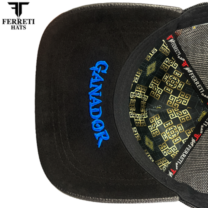 FERRETI HATS PREMIUM FT192 Mr Gallo Malla Negro P.U. Baseball Cap For men
